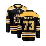 Youth Boston Bruins #73 Charlie McAvoy Authentic Black Home Fanatics Branded Breakaway NHL Jersey