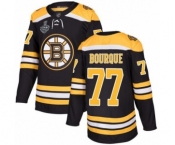 Youth Boston Bruins #77 Ray Bourque Authentic Black Home 2019 Stanley Cup Final Bound Hockey Jersey