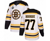 Youth Boston Bruins #77 Ray Bourque Authentic White Away 2019 Stanley Cup Final Bound Hockey Jersey