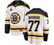 Youth Boston Bruins #77 Ray Bourque Authentic White Away Fanatics Branded Breakaway 2019 Stanley Cup Final Bound Hockey Jersey