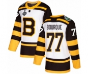 Youth Boston Bruins #77 Ray Bourque Authentic White Winter Classic 2019 Stanley Cup Final Bound Hockey Jersey