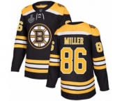 Youth Boston Bruins #86 Kevan Miller Authentic Black Home 2019 Stanley Cup Final Bound Hockey Jersey