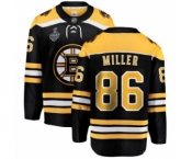 Youth Boston Bruins #86 Kevan Miller Authentic Black Home Fanatics Branded Breakaway 2019 Stanley Cup Final Bound Hockey Jersey