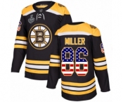 Youth Boston Bruins #86 Kevan Miller Authentic Black USA Flag Fashion 2019 Stanley Cup Final Bound Hockey Jersey