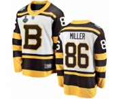 Youth Boston Bruins #86 Kevan Miller White Winter Classic Fanatics Branded Breakaway 2019 Stanley Cup Final Bound Hockey Jersey