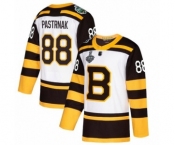 Youth Boston Bruins #88 David Pastrnak Authentic White Winter Classic 2019 Stanley Cup Final Bound Hockey Jersey