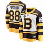 Youth Boston Bruins #88 David Pastrnak White Winter Classic Fanatics Branded Breakaway 2019 Stanley Cup Final Bound Hockey Jersey