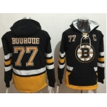 Boston Bruins #77 Ray Bourque Black Name & Number Pullover NHL Hoodie