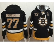 Boston Bruins #77 Ray Bourque Black Name & Number Pullover NHL Hoodie