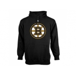 Boston Bruins Black Old Time Hockey Big Logo with Crest Pullover Hoodie