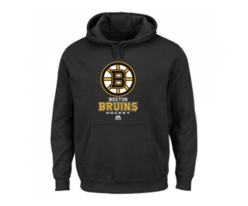 Boston Bruins Majsetic Black Critical Victory VIII Pullover Hoodie