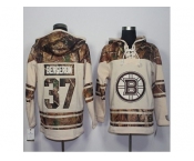 Men's Boston Bruins #37 Patrice Bergeron Cream Camo Stitched NHL Jersey