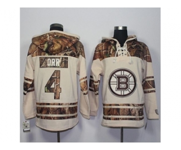 Men's Boston Bruins #4 Bobby Orr Cream Camo Stitched NHL Jersey