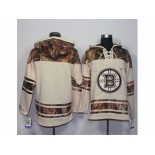 Men's Boston Bruins Blank Cream Camo Stitched NHL Jersey