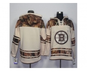 Men's Boston Bruins Blank Cream Camo Stitched NHL Jersey