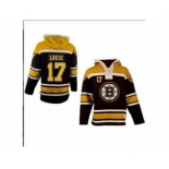 nhl jerseys boston bruins #17 lucic black-yellow[pullover hooded sweatshirt]