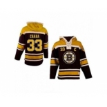 nhl jerseys boston bruins #33 chara black-yellow[pullover hooded sweatshirt patch C]