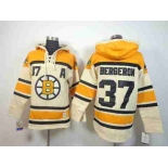 nhl jerseys boston bruins #37 bergeron yellow-cream[pullover hooded sweatshirt] [patch A]