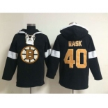 nhl jerseys boston bruins #40 rask black-white[pullover hooded sweatshirt]