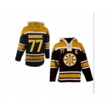 nhl jerseys boston bruins #77 bourque black-yellow[pullover hooded sweatshirt patch C]