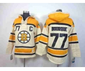 nhl jerseys boston bruins #77 bourque yellow-cream[pullover hooded sweatshirt patch C]