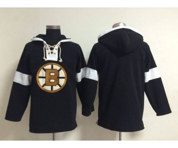 nhl jerseys boston bruins blank black-white[pullover hooded sweatshirt]