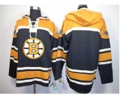 nhl jerseys boston bruins blank black-yellow[pullover hooded sweatshirt]