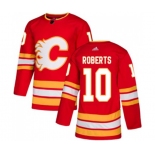 Calgary Flames #10 Gary Roberts Authentic Red Alternate Hockey Jersey