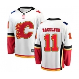 Calgary Flames #11 Mikael Backlund Fanatics Branded White Away Breakaway Hockey Jersey