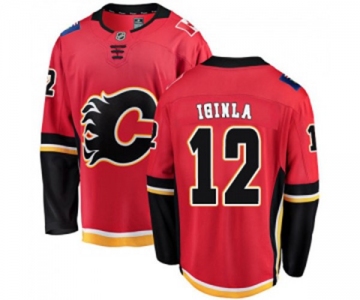 Calgary Flames #12 Jarome Iginla Fanatics Branded Red Home Breakaway Hockey Jersey