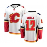 Calgary Flames #12 Jarome Iginla Fanatics Branded White Away Breakaway Hockey Jersey