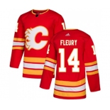 Calgary Flames #14 Theoren Fleury Authentic Red Alternate Hockey Jersey