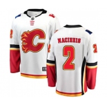 Calgary Flames #2 Al MacInnis Fanatics Branded White Away Breakaway Hockey Jersey