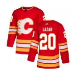 Calgary Flames #20 Curtis Lazar Authentic Red Alternate Hockey Jersey