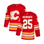 Calgary Flames #25 Joe Nieuwendyk Authentic Red Alternate Hockey Jersey