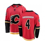 Calgary Flames #4 Rasmus Andersson Authentic Red Home Fanatics Branded Breakaway Hockey Jersey