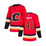 Calgary Flames #41 Mike Smith Authentic Red Drift Fashion Hockey Jersey