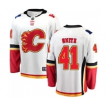 Calgary Flames #41 Mike Smith Fanatics Branded White Away Breakaway Hockey Jersey