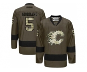 Calgary Flames #5 Mark Giordano Green Salute to Service Stitched NHL Jersey