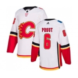 Calgary Flames #6 Dalton Prout Authentic White Away Hockey Jersey