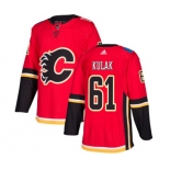 Calgary Flames #61 Brett Kulak Authentic Red Home Hockey Jersey