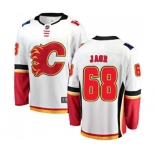 Calgary Flames #68 Jaromir Jagr Fanatics Branded White Away Breakaway Hockey Jersey