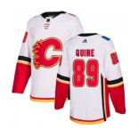 Calgary Flames #89 Alan Quine Authentic White Away Hockey Jersey