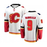 Calgary Flames #9 Lanny McDonald Fanatics Branded White Away Breakaway Hockey Jersey