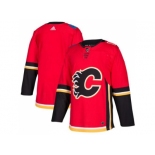 Men Adidas Calgary Flames Blank Red Home Authentic Stitched NHL Jersey