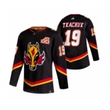 Men's Calgary Flames #19 Matthew Tkachuk Black 2020-21 Reverse Retro Alternate Hockey Jersey