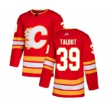 Men's Flames #39 Cam Talbot Red Alternate Authentic Stitched Hockey Jersey