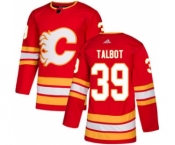 Men's Flames #39 Cam Talbot Red Alternate Authentic Stitched Hockey Jersey