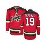 Men's Reebok Calgary Flames #19 Matthew Tkachuk Authentic Red New Third NHL Jersey