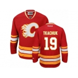 Men's Reebok Calgary Flames #19 Matthew Tkachuk Authentic Red Third NHL Jersey